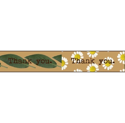 おくっ太シリーズ(10)Thank you 15mm幅 長さ9m 1本 マスキングテープ orata.net   
