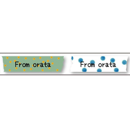 大人のおら太シリーズ(１)水彩マステ 15mm幅 長さ9m 1本 マスキングテープ orata.net   