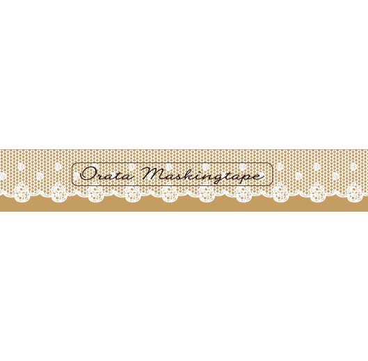 大人のおら太シリーズ(24)レース 15mm幅 長さ9m 1本 マスキングテープ orata.net   